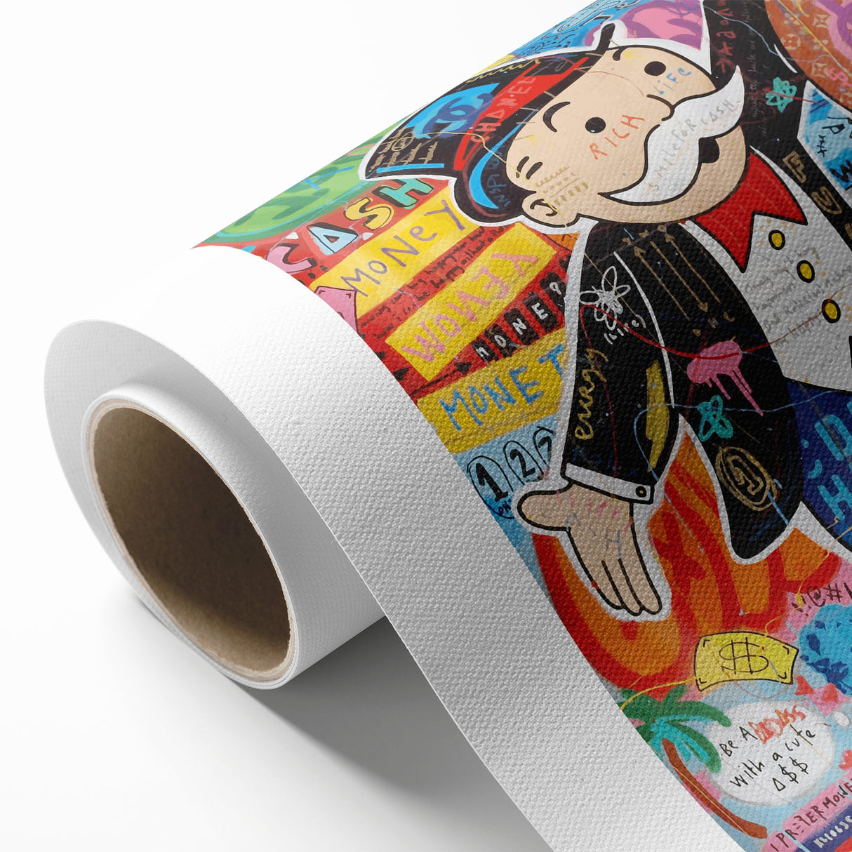 Vibrant Pop Art Wall Art – Colorful Monopoly Canvas