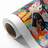 Vibrant Pop Art Wall Art – Colorful Monopoly Canvas