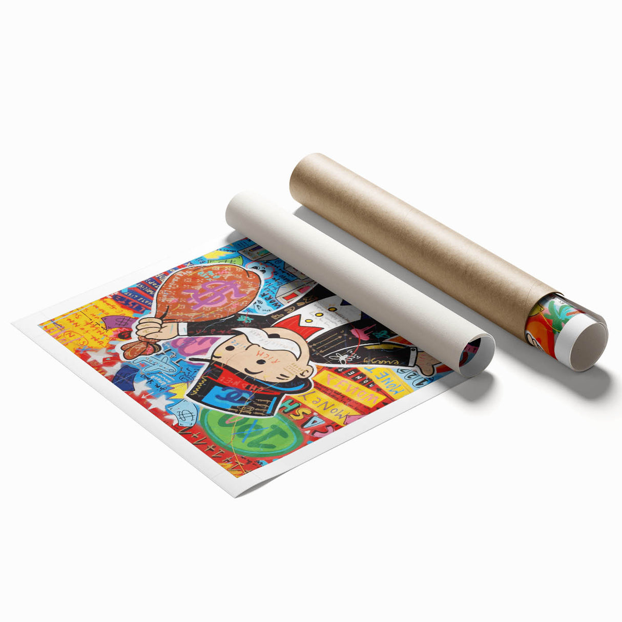 Vibrant Pop Art Wall Art – Colorful Monopoly Canvas