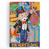 Vibrant Pop Art Wall Art – Colorful Monopoly Canvas