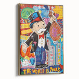 Vibrant Pop Art Wall Art – Colorful Monopoly Canvas