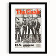 The Clash Hamburg 1980 Poster | Retro Punk Rock Wall Art