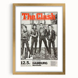 The Clash Hamburg 1980 Poster | Retro Punk Rock Wall Art