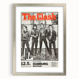 The Clash Hamburg 1980 Poster | Retro Punk Rock Wall Art