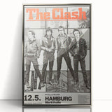 The Clash Hamburg 1980 Poster | Retro Punk Rock Wall Art