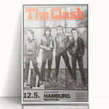 The Clash Hamburg 1980 Poster | Retro Punk Rock Wall Art