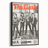 The Clash Hamburg 1980 Poster | Retro Punk Rock Wall Art