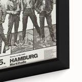 The Clash Hamburg 1980 Poster | Retro Punk Rock Wall Art