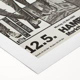 The Clash Hamburg 1980 Poster | Retro Punk Rock Wall Art