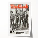The Clash Hamburg 1980 Poster | Retro Punk Rock Wall Art