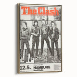 The Clash Hamburg 1980 Poster | Retro Punk Rock Wall Art