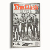 The Clash Hamburg 1980 Poster | Retro Punk Rock Wall Art