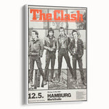 The Clash Hamburg 1980 Poster | Retro Punk Rock Wall Art