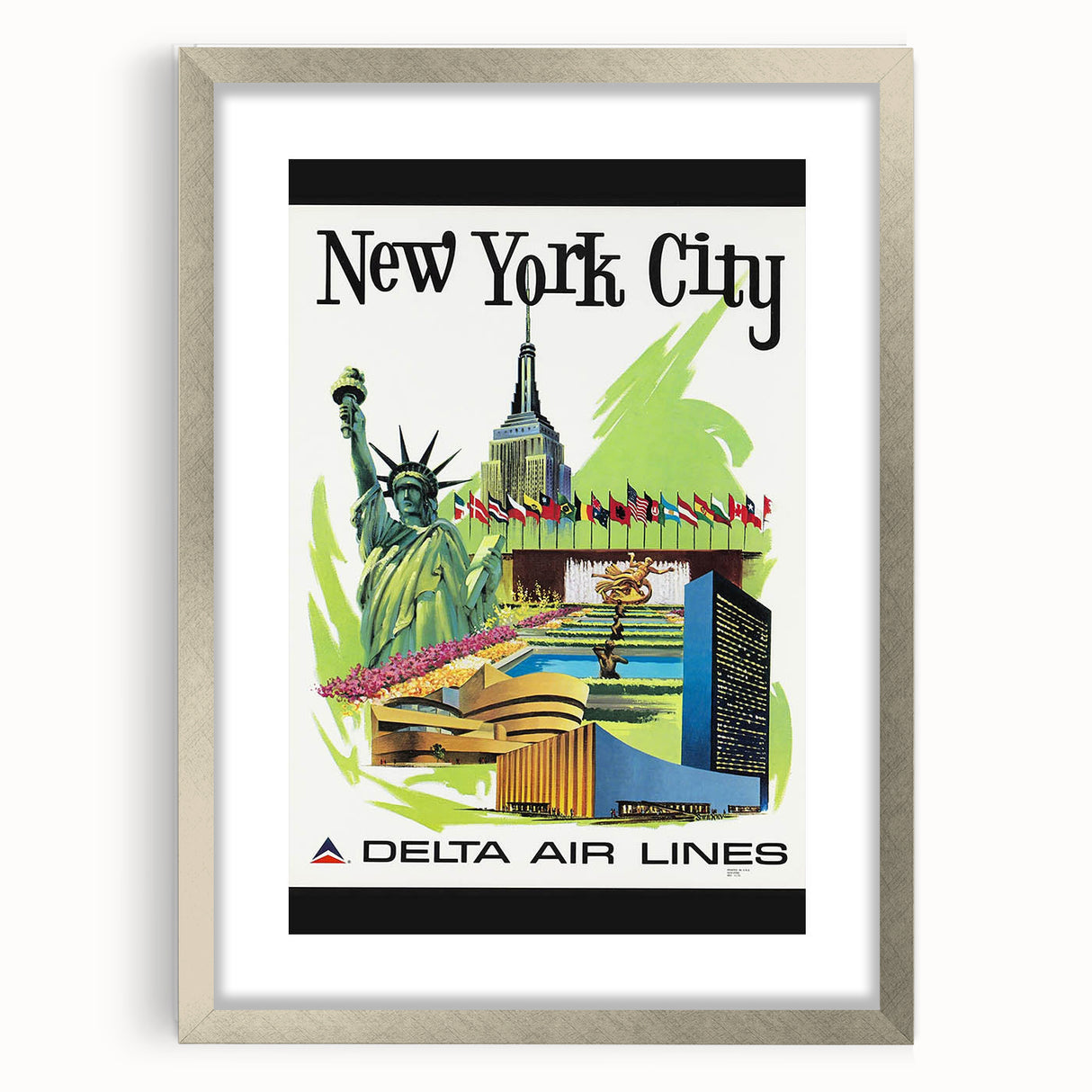 Retro New York City Travel Poster – Vintage Prints & Iconic Wall Art