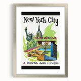 Retro New York City Travel Poster – Vintage Prints & Iconic Wall Art