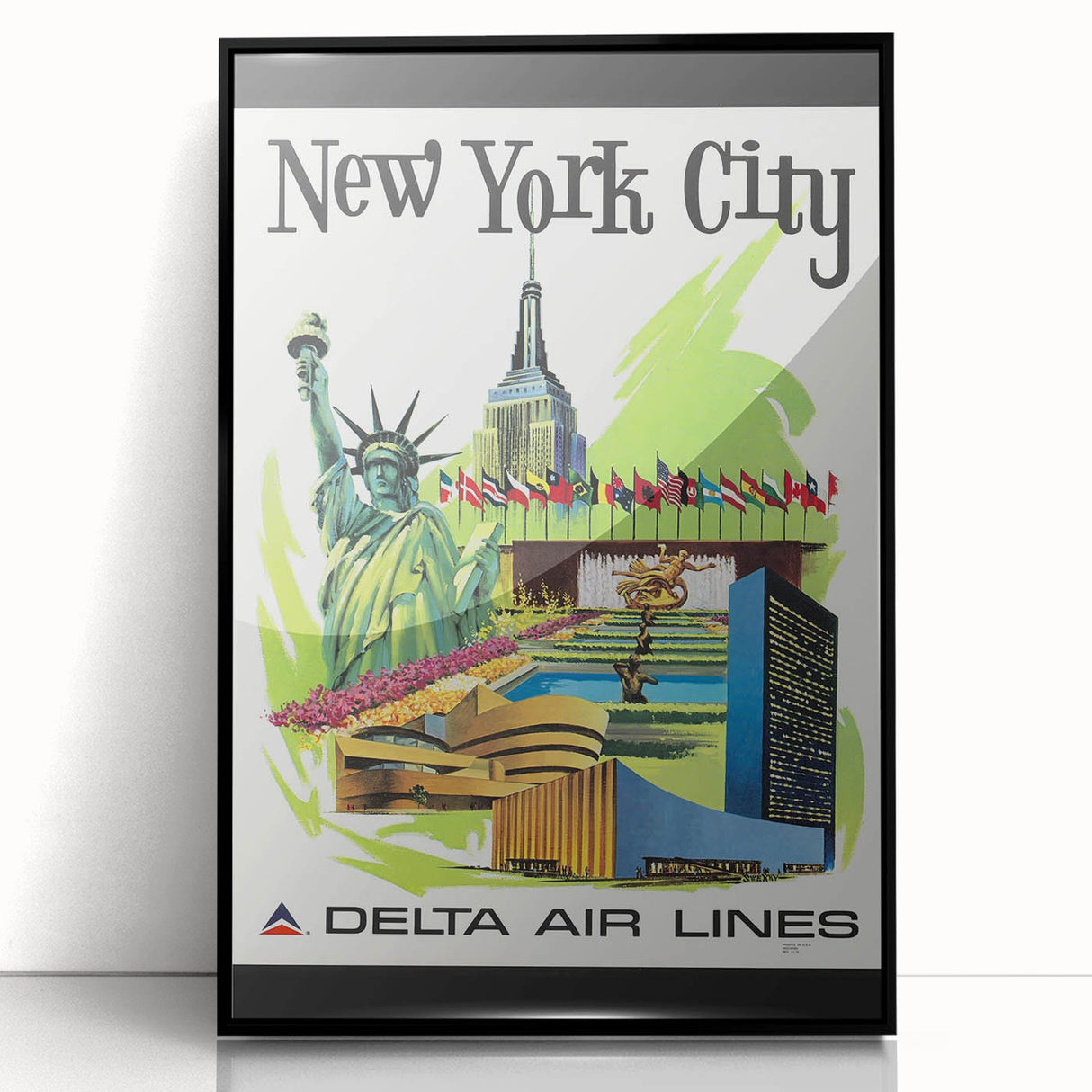 Retro New York City Travel Poster – Vintage Prints & Iconic Wall Art