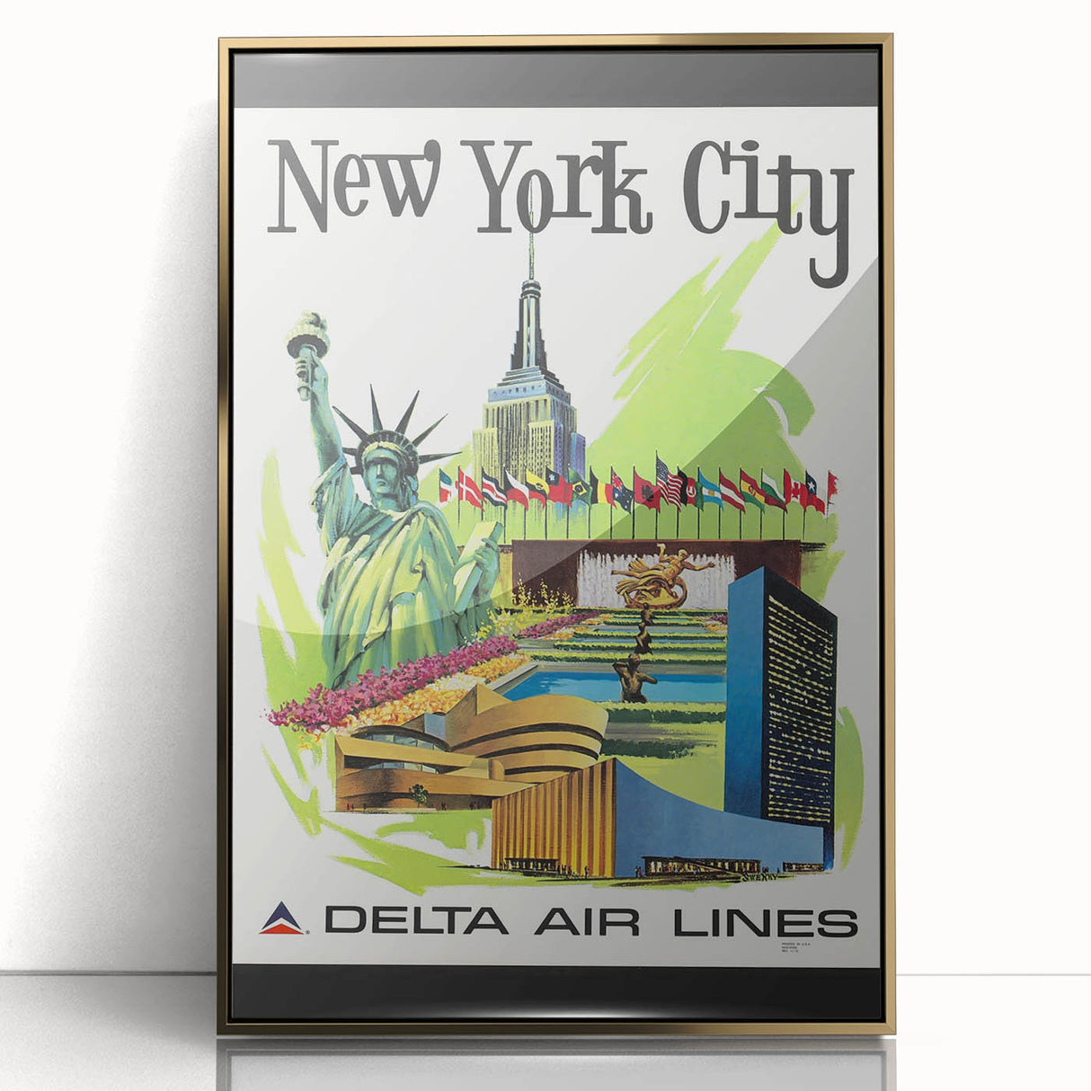 Retro New York City Travel Poster – Vintage Prints & Iconic Wall Art