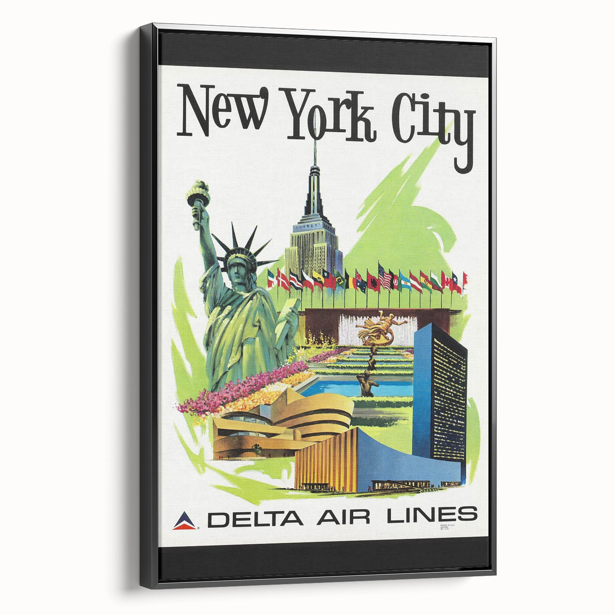 Retro New York City Travel Poster – Vintage Prints & Iconic Wall Art