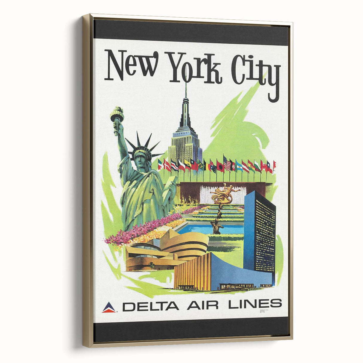 Retro New York City Travel Poster – Vintage Prints & Iconic Wall Art