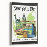Retro New York City Travel Poster – Vintage Prints & Iconic Wall Art