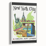 Retro New York City Travel Poster – Vintage Prints & Iconic Wall Art