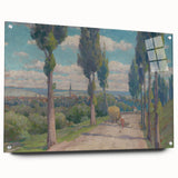 View of Spišská Nová Ves Realism Art Print - Lajos Csordák Landscape
