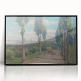 View of Spišská Nová Ves Realism Art Print - Lajos Csordák Landscape