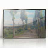 View of Spišská Nová Ves Realism Art Print - Lajos Csordák Landscape