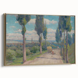 View of Spišská Nová Ves Realism Art Print - Lajos Csordák Landscape