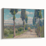 View of Spišská Nová Ves Realism Art Print - Lajos Csordák Landscape