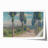 View of Spišská Nová Ves Realism Art Print - Lajos Csordák Landscape