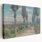 View of Spišská Nová Ves Realism Art Print - Lajos Csordák Landscape