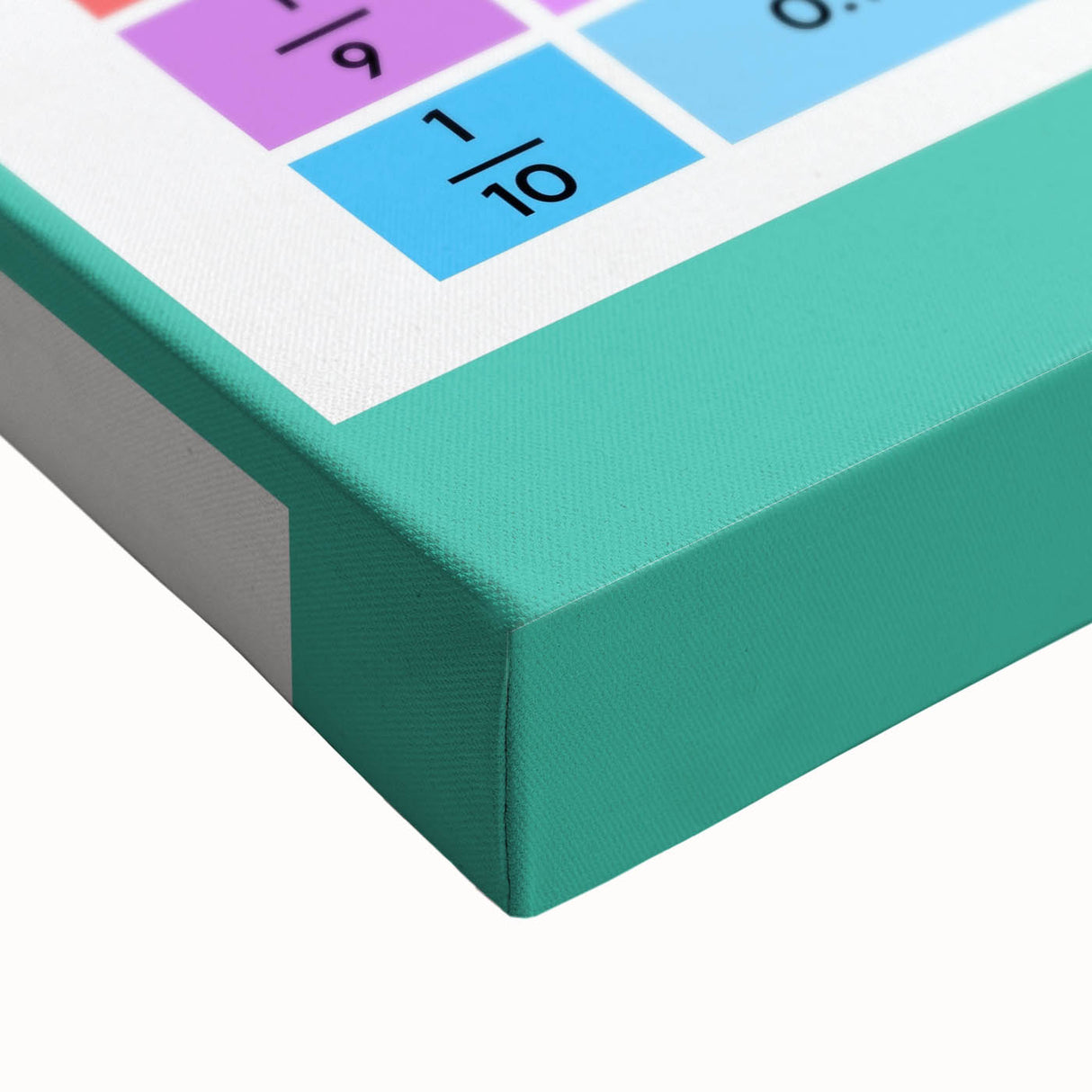 Educational Nursery Wall Decor – Number Wall Fractions Chart