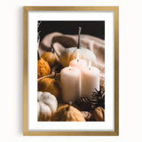 Extra large abstract art print featuring textured fall tones on a framed canvas, ideal for living room decor.