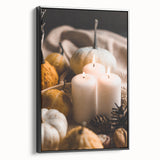 Black and white framed canvas featuring a vintage landscape painting, ideal for bedroom wall decor.