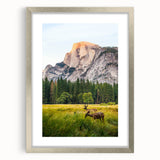 Abstract textured art print in soft pastel shades on a silver-framed mat, ideal for modern bedroom ambiance.