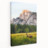 Spring-themed large art on stretched canvas featuring vibrant green and pink tones, ideal for kitchen wall decor.