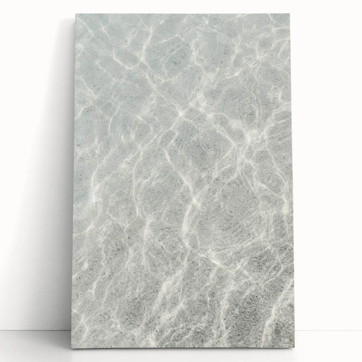 Large black and white stretched canvas featuring a minimalist summer-themed design, ideal for kitchen wall art.