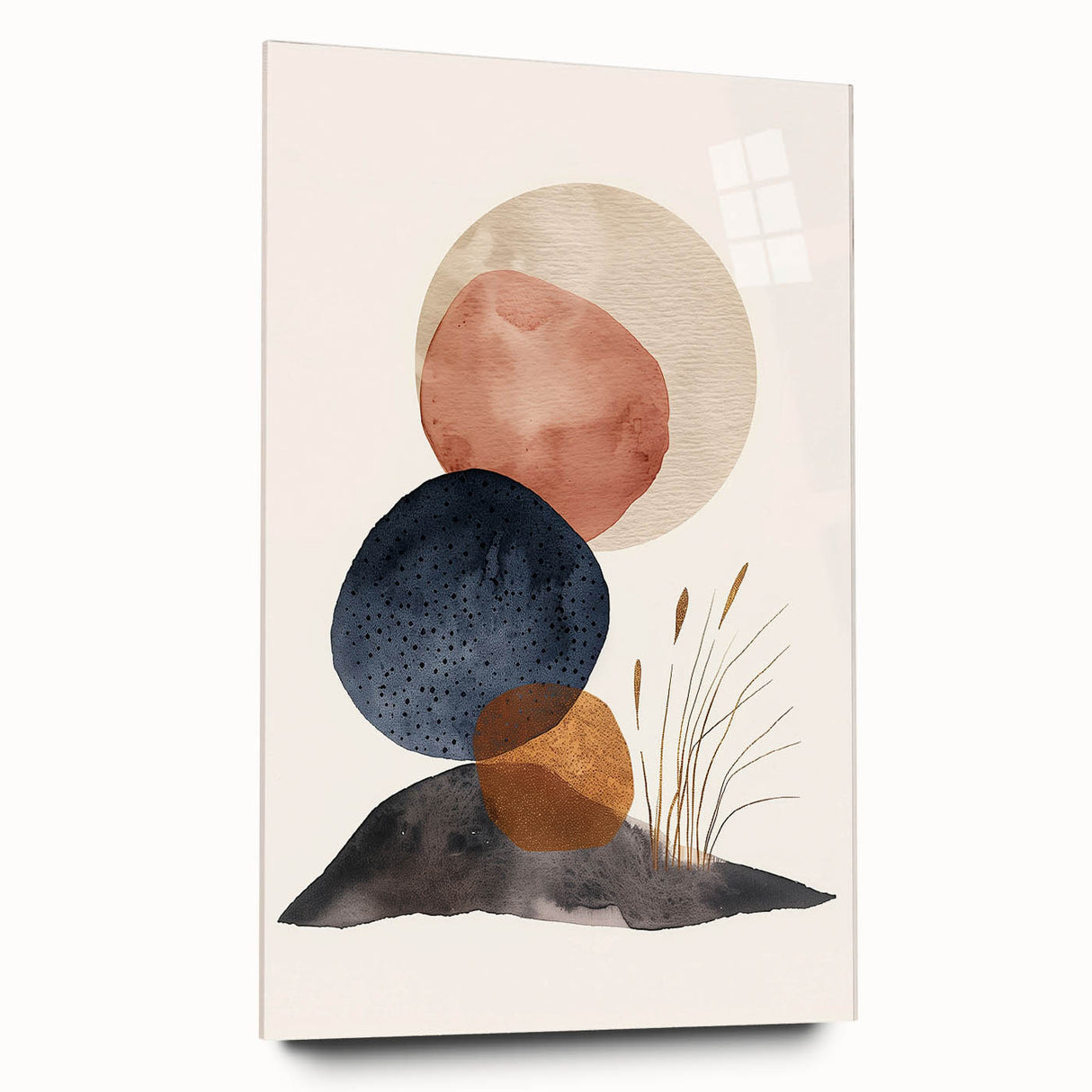 Mid Century Modern Geometric Art - Retro Abstract Minimalist Decor