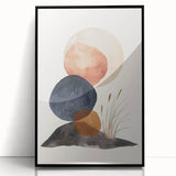 Mid Century Modern Geometric Art - Retro Abstract Minimalist Decor
