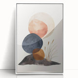 Mid Century Modern Geometric Art - Retro Abstract Minimalist Decor