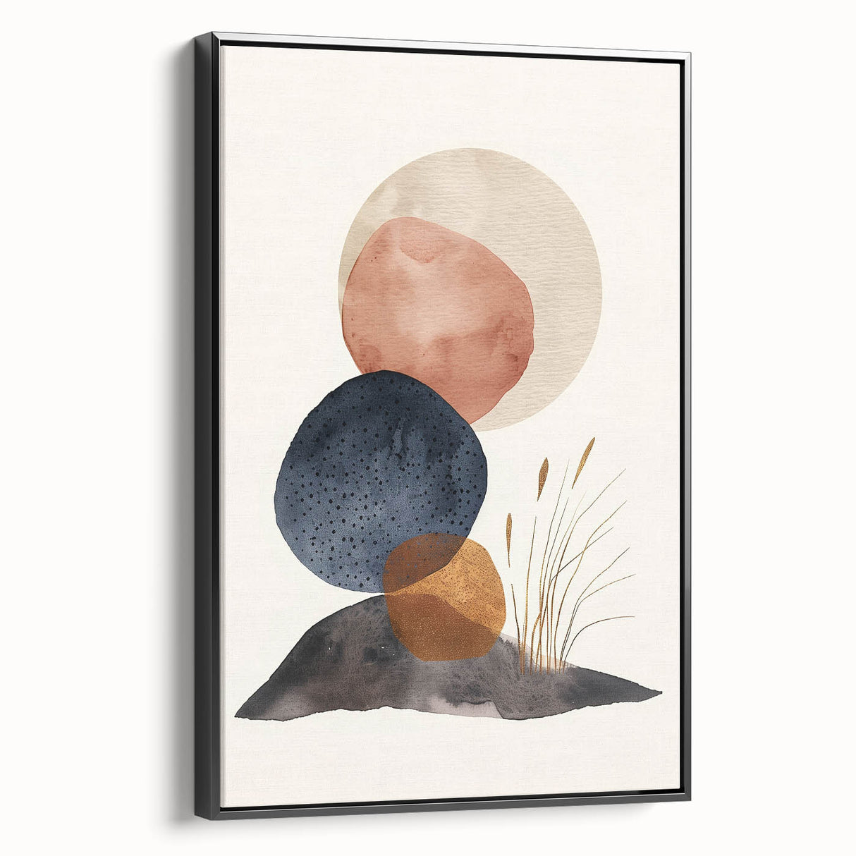 Mid Century Modern Geometric Art - Retro Abstract Minimalist Decor
