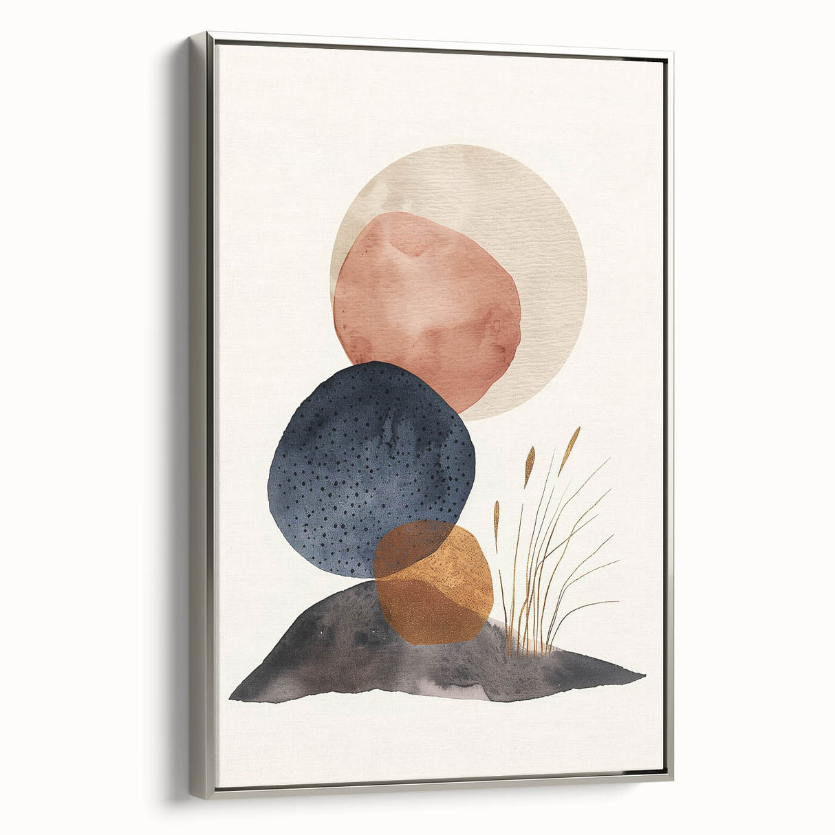 Mid Century Modern Geometric Art - Retro Abstract Minimalist Decor