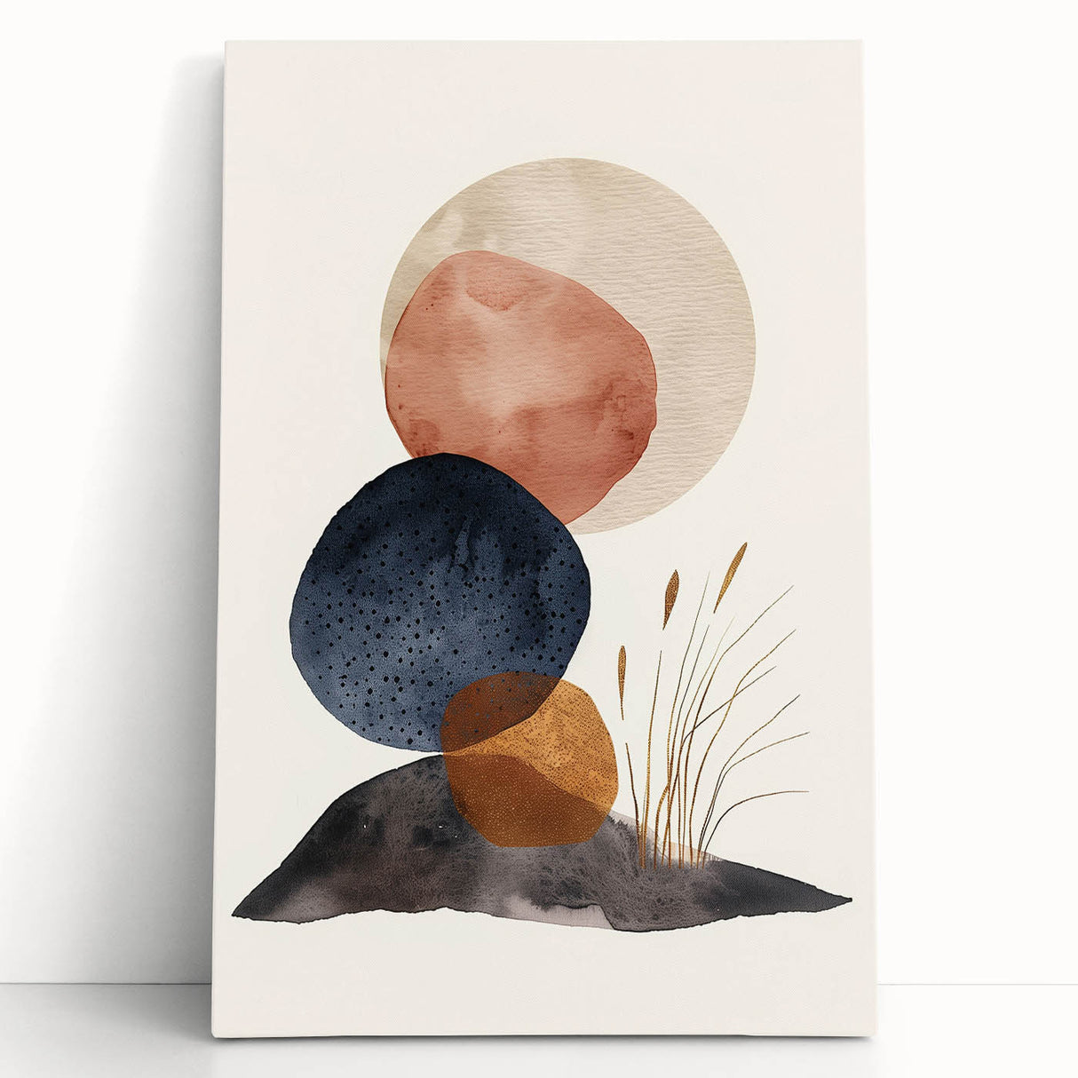 Mid Century Modern Geometric Art - Retro Abstract Minimalist Decor