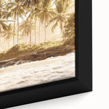 Close-up of extra large, textured black wall art featuring colorful abstract designs on a framed canvas.