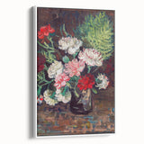 Vintage poster art of Van Gogh's painting on framed canvas, featuring colorful art in extra large size.