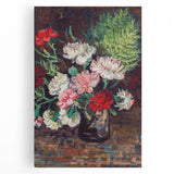 Black and white stretched canvas print of Van Gogh's 'Starry Night', ideal for kitchen wall art or bedroom ambiance.