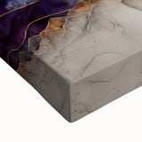 Close-up of abstract strokes wall art on stretched canvas, showcasing vibrant colors and intricate textures, perfect for modern home decor. Ideal for art enthusiasts seeking unique interior design elements.