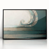 Abstract strokes wall art framed in black acrylic, showcasing vibrant colors and dynamic patterns, perfect for modern home decor and artistic expression.