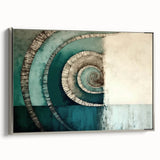 Framed canvas wall art showcasing abstract strokes in silver and gray tones, adding a modern touch to home decor. Perfect for living rooms or galleries.